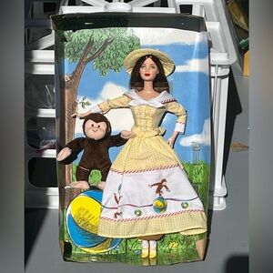 Vintage 2000 Barbie & Curious George Doll 2nd in Keepsakes Treasures collection